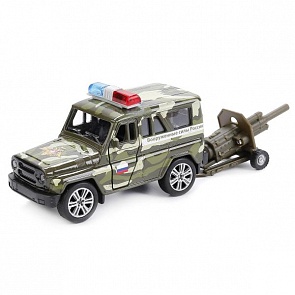 Игровой набор УАЗ Hunter, 11см и пушка (Технопарк, SB-17-15WB)